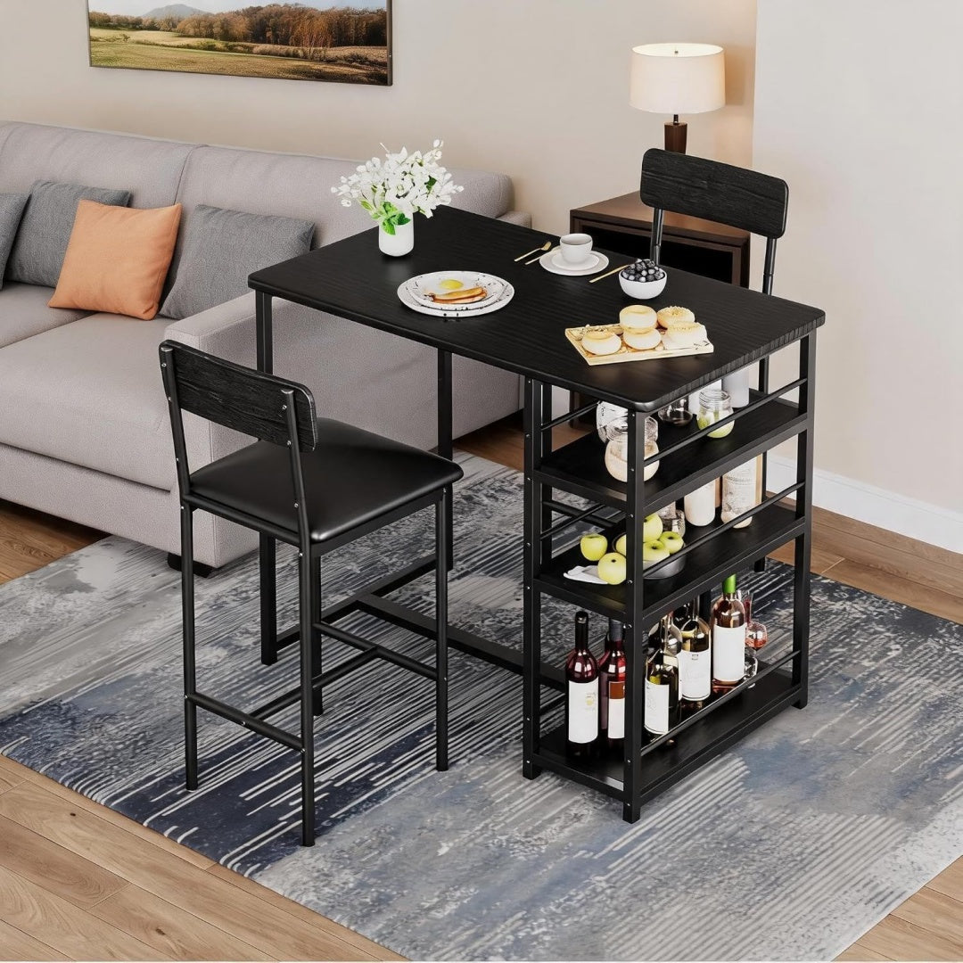 Moebel fuer Innenraeume mit Stauraum aus MDF schwarz