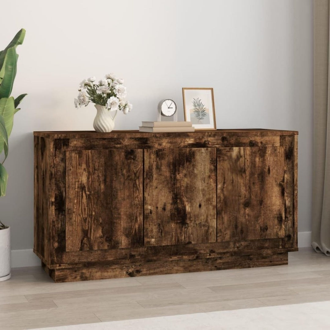 Buffets natur mit Tueren mit Stoffbezug