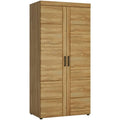 Aufbewahrungsschrank mit Tueren 92,9 x 57,9 x 195 cm eiche