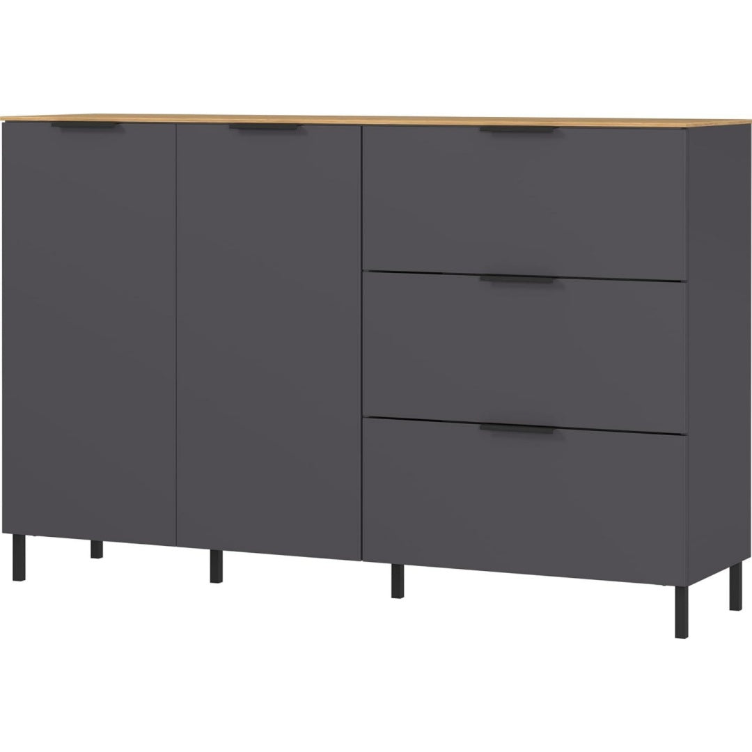 Buffets mit Schubladen 40 x 151 x 98 cm eiche