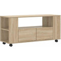 Stauraumschrank auf Rollen drehbar eiche