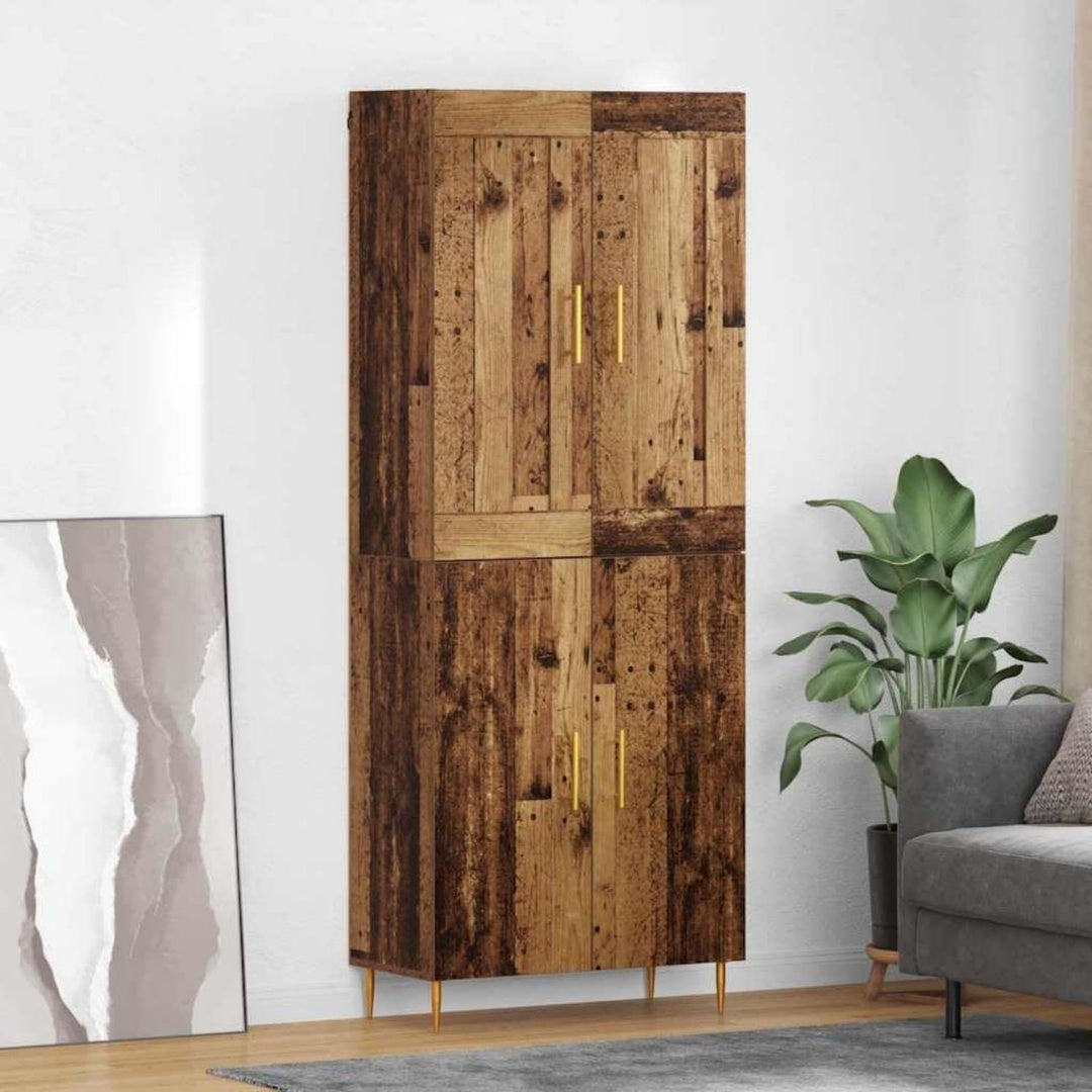 Funktionsmoebel mit Tueren drehbar natur