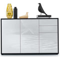 Schubladenschrank Sideboard Kommode Turen Schubladen, schwarz