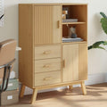 Kommode Hochwertiges Olden Braun Highboard massivem braun
