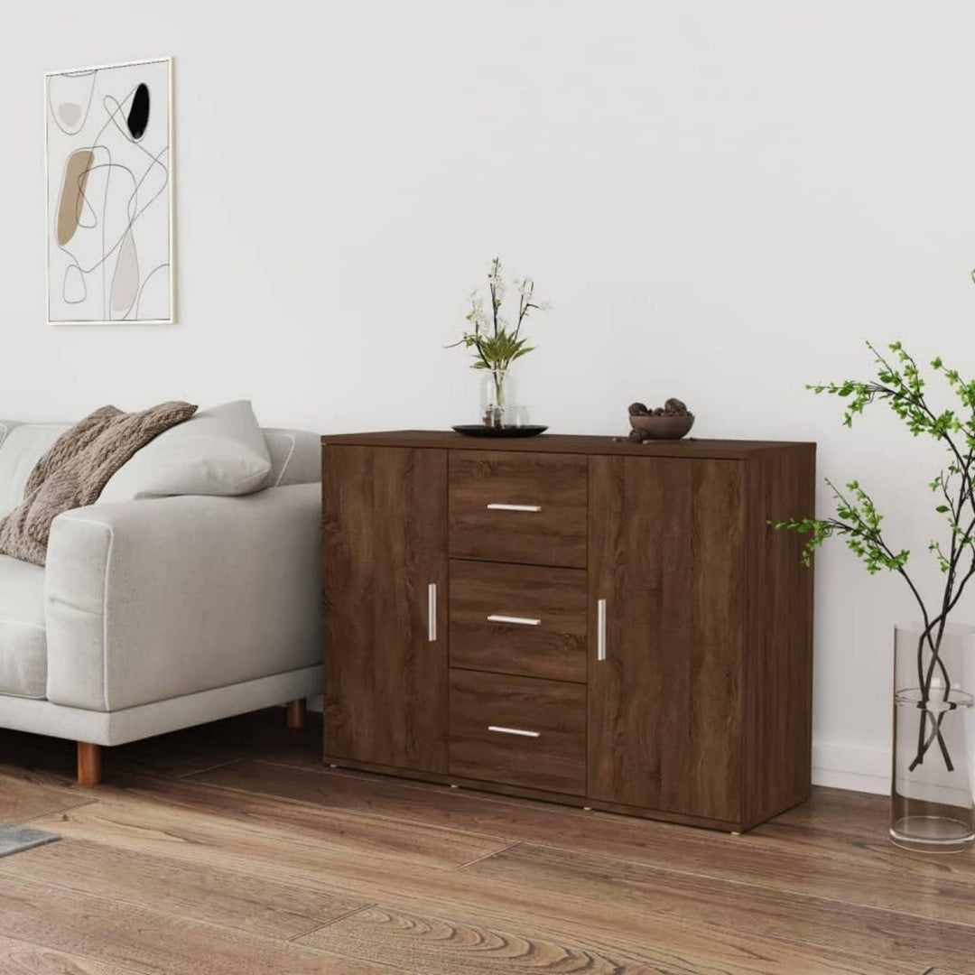 Aufbewahrungsschrank mit Schubladen 30 x 30 x 30 Millimeter braun