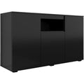 Moebel fuer Innenraeume mit Tueren 140 x 80 x 40 schwarz