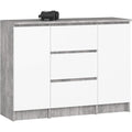 Schubladenschrank Kommode Schubladen, Schrank Regalboden, schwarz