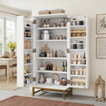 Stauraumschrank mit Tueren verstellbar gold
