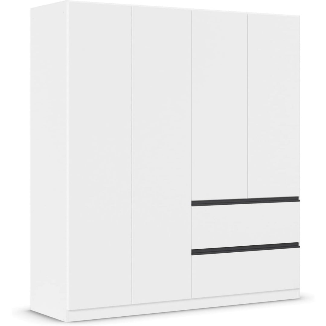 Aufbewahrungsschrank mit Schubladen 54 x 181 x 197 cm grau
