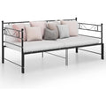 Polstersofa mit Metallgestell mit Samtbezug schwarz