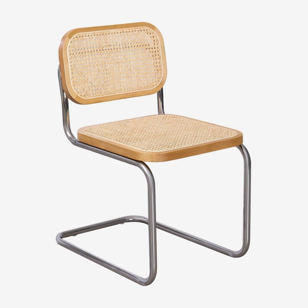 Wohnstuhl mit Tueren mit Stahlgestell braun