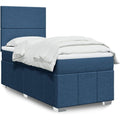 Schlafbett blau mit Stoffbezug