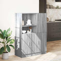 Schrankmoebel mit Tueren 95 x 41.5 x 131.5 cm grau
