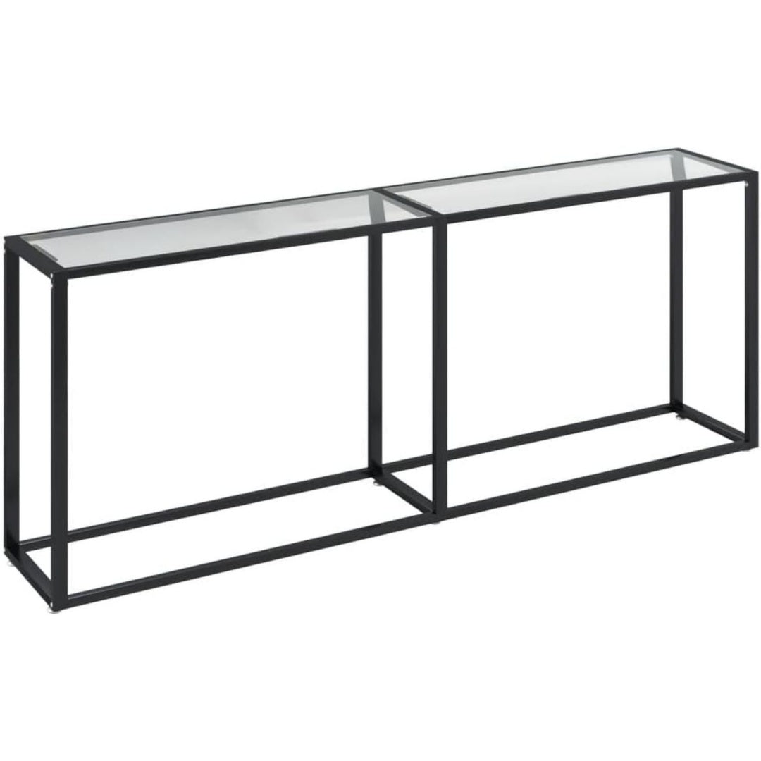 Ablage am Bett mit Schubladen mit Stahlgestell transparent