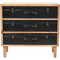 Schubladenschrank Retro Schubladenschrank Massivholz Tanne, Schubladenkommode natur