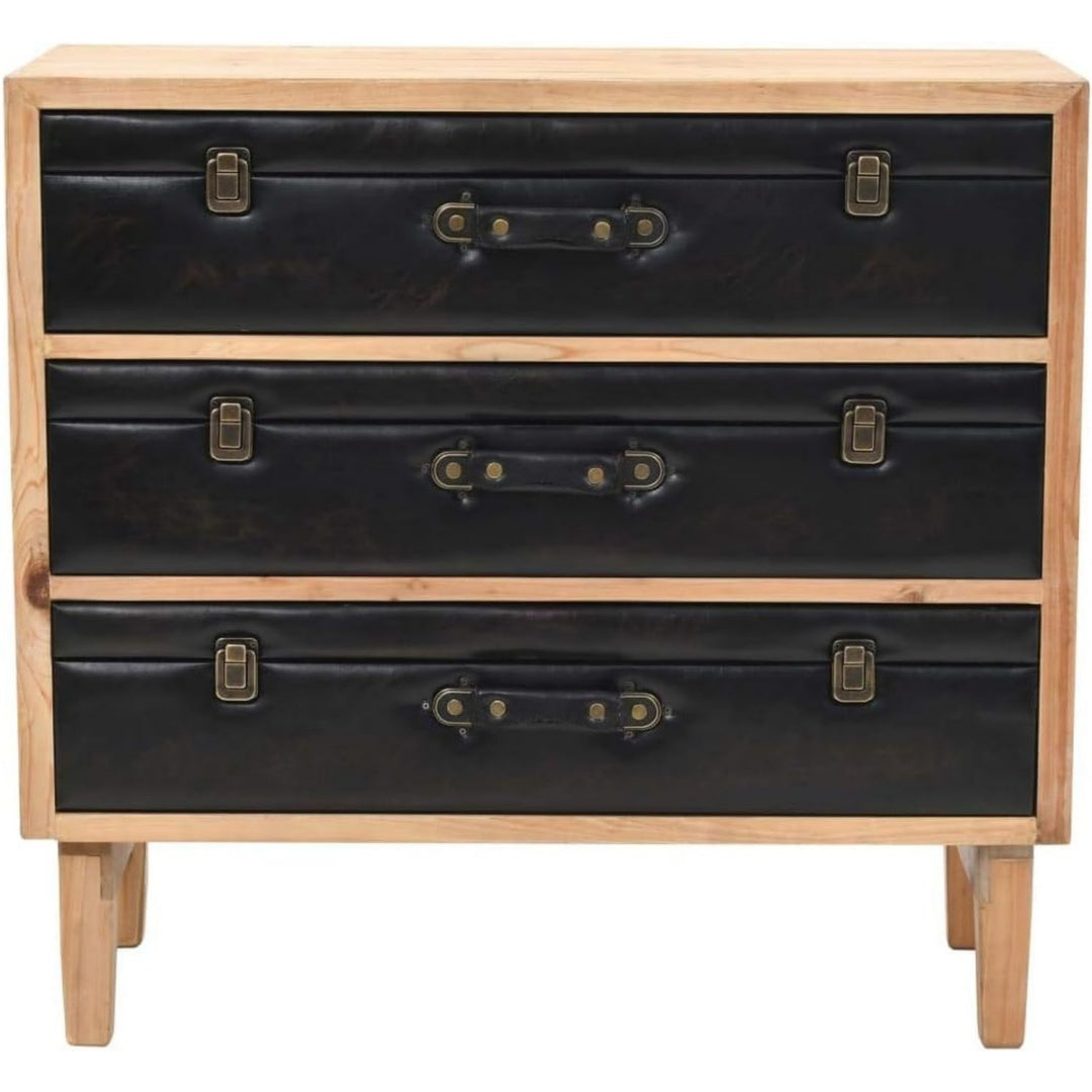 Schubladenschrank Retro Schubladenschrank Massivholz Tanne, Schubladenkommode natur