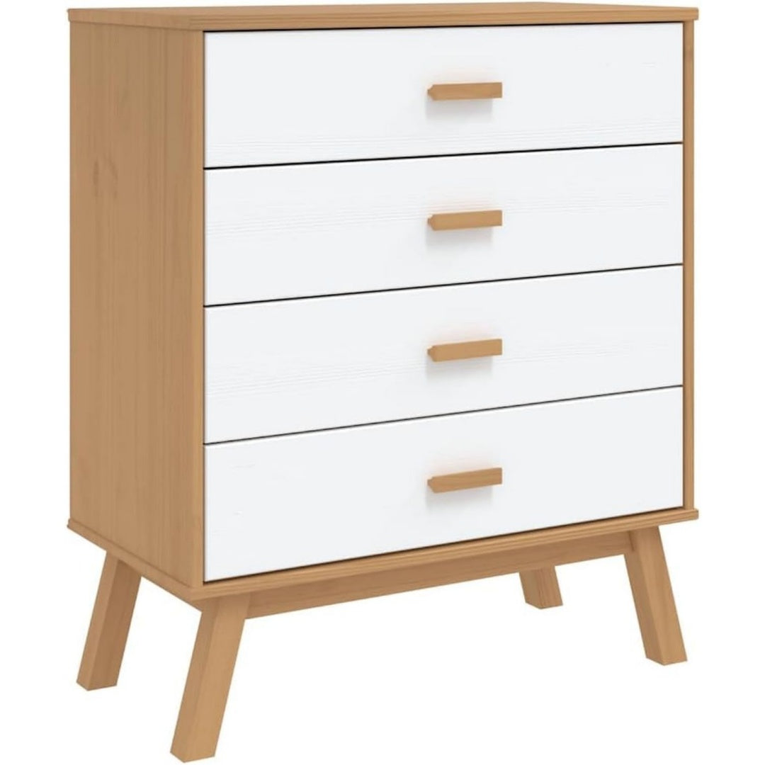 Schubladenschrank Schubladenschrank Olden Massivholz Kiefer Kommode natur