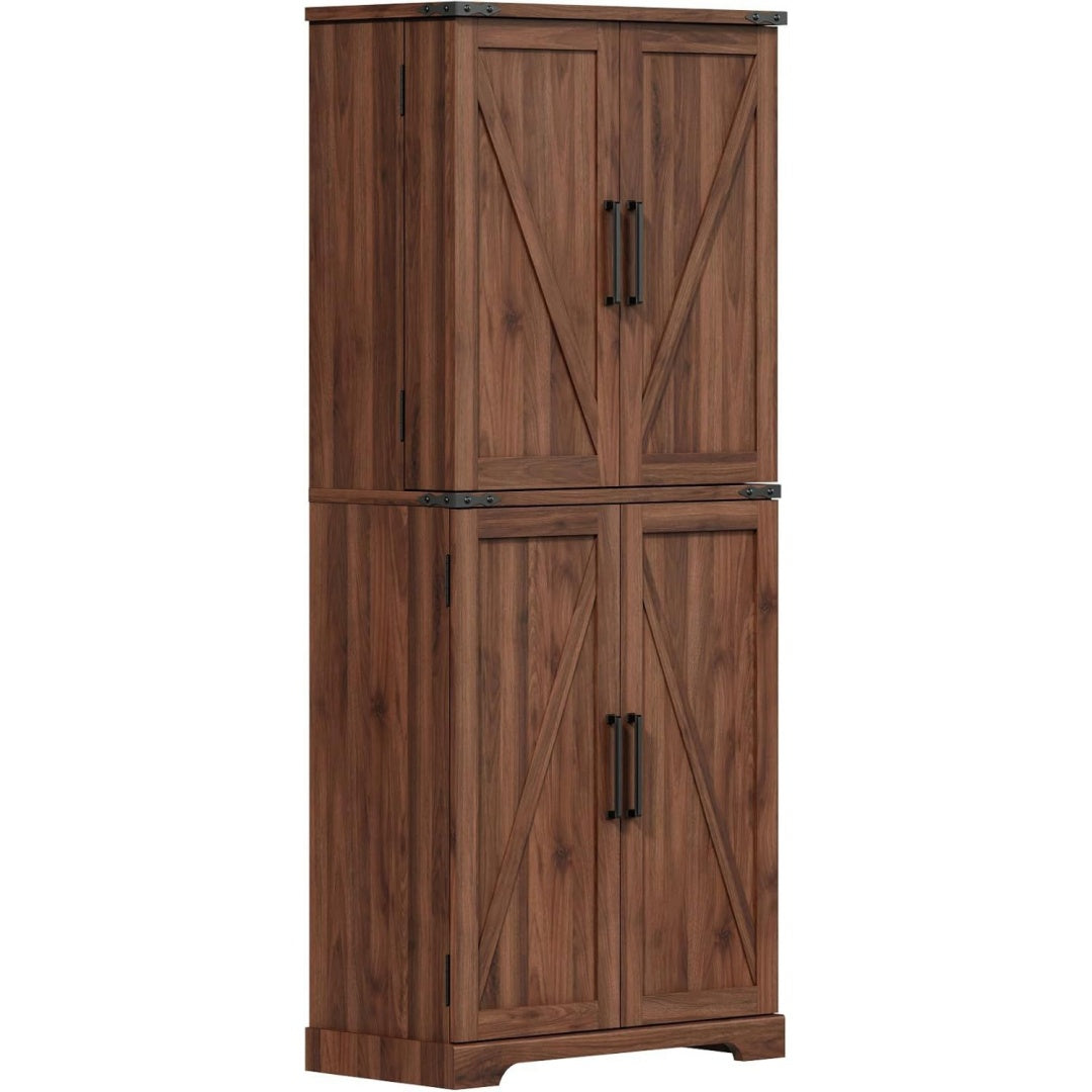 Schrankmoebel mit Schubladen 183 x 40 x 77 cm braun